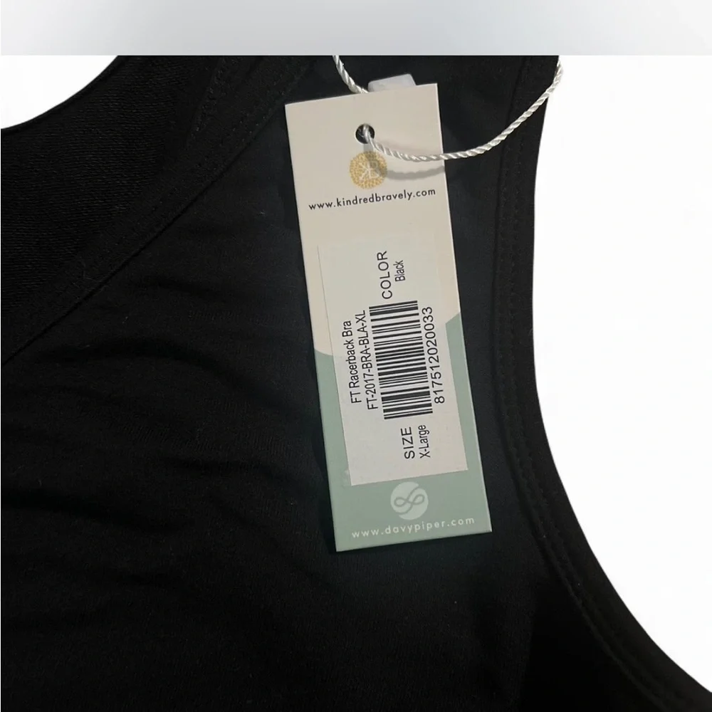 Kindred Bravely NWT Black Racerback Bra NOT Padded and NO wires - Picture 3 of 5